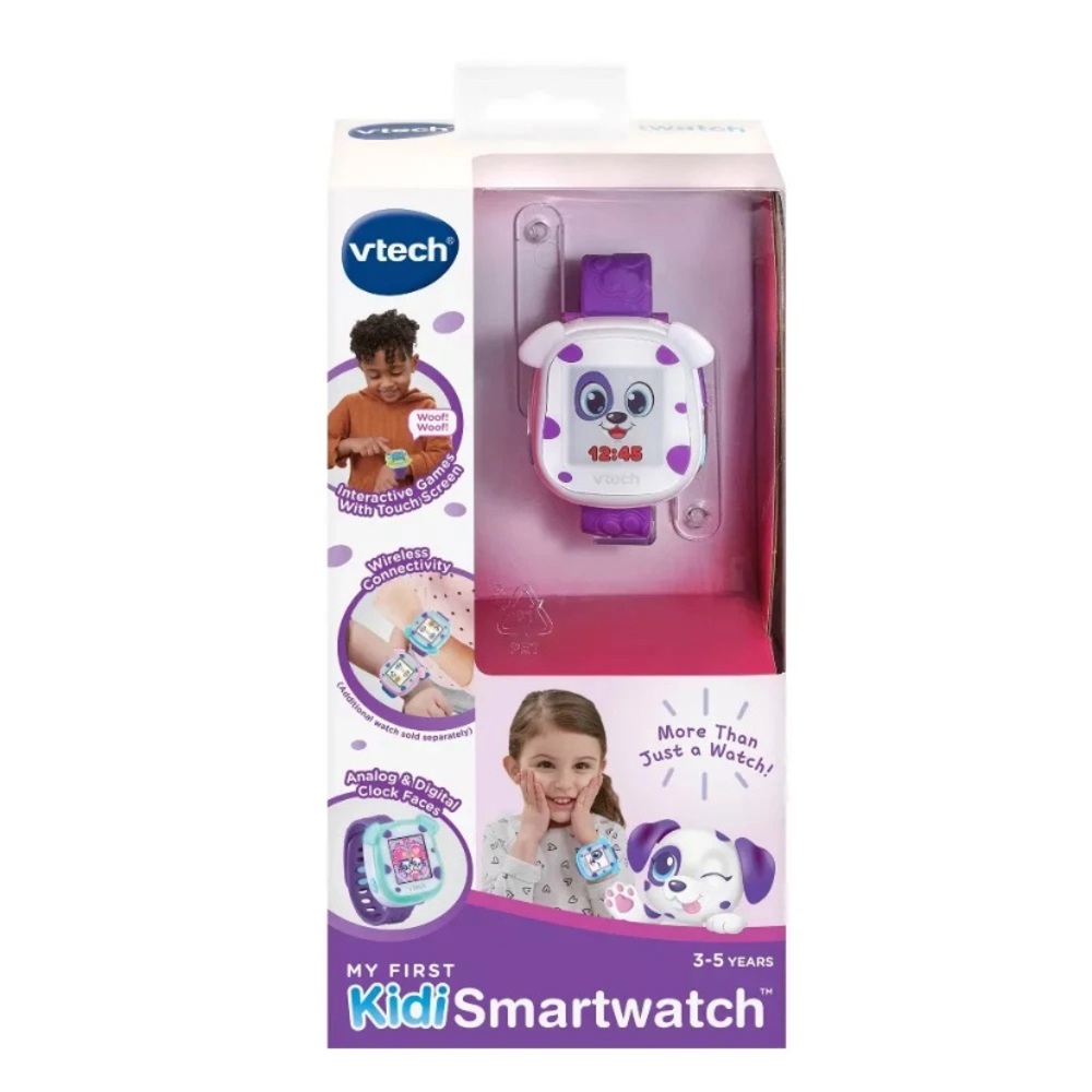 VTech Kids Smartwatch Touchscreen Virtual Pet Games Purple My First Kidi